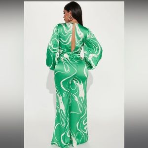 Green jumpsuit, brand new!!